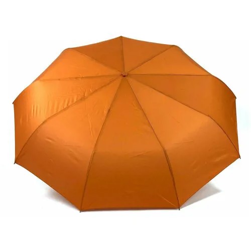 Смарт-зонт GALAXY OF UMBRELLAS, полуавтомат, 3 сложения, чехол в комплекте, в подарочной упаковке, оранжевый