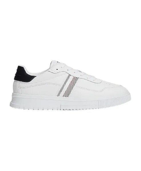 Кожаные низкие кеды Tommy Hilfiger, белый