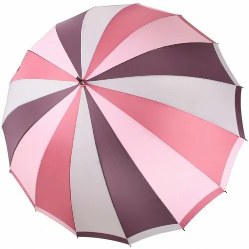 Зонт-трость Три слона, розовый