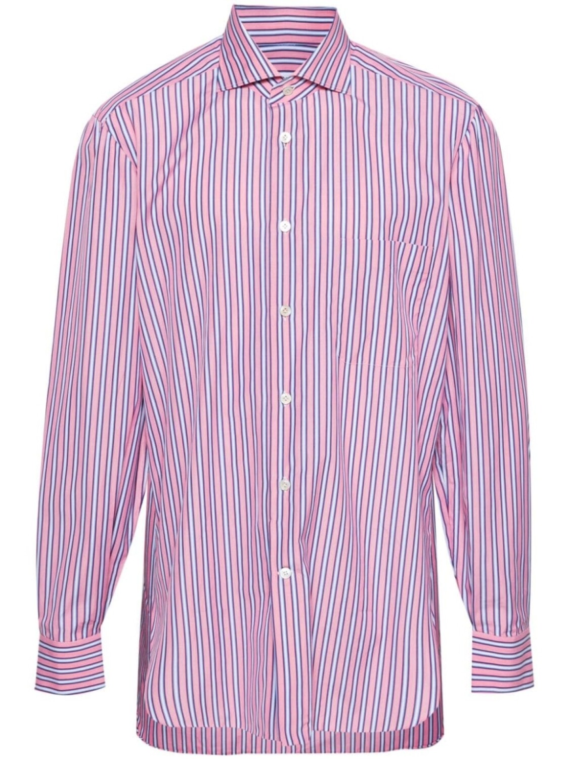 Kiton рубашка в полоску, розовый