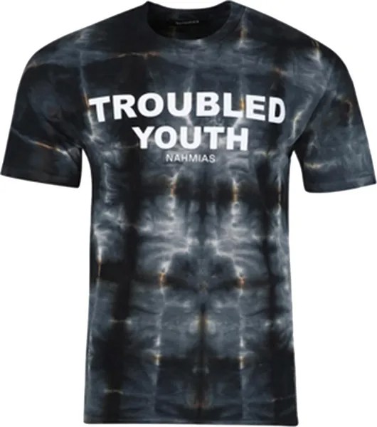 Футболка Nahmias Troubled Youth T-Shirt 'Black/Tye Dye', черный
