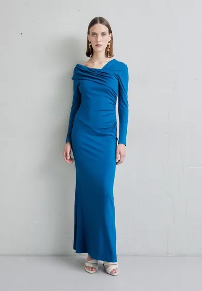 Платье из джерси Dolores Dress Diane von Furstenberg, бирюзовый