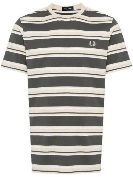 Fred Perry футболка в полоску, нейтральный цвет
