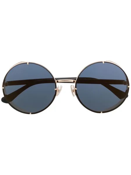 Jimmy Choo Eyewear солнцезащитные очки в круглой оправе с блестками