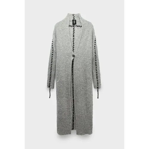 Кардиган thom/krom jacket w kj 172, размер 42, , серый