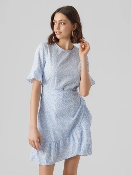 Платье Vero Moda Kurzes Mini Wickel VMHENNA, синий