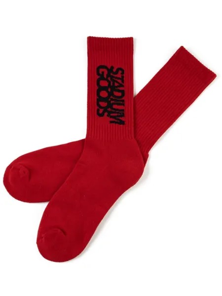 Носки с вышитым логотипом STADIUM GOODS, красный