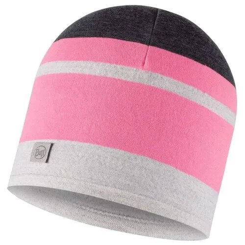 Шапка Buff Merino Move Hat, размер one size, мультиколор, серый