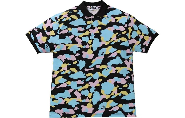 Мужская рубашка поло Bape A Bathing Ape, черный