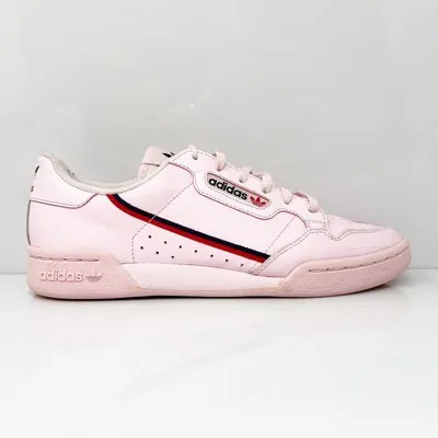Adidas Girls Continental 80 F99789 Розовые повседневные кроссовки, размер 6,5