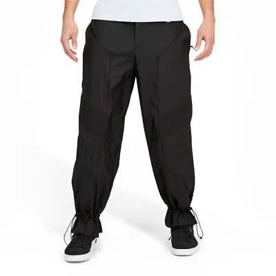 Puma Pronounce X Tech Wide Leg Woven Pants Мужские черные повседневные спортивные штаны 53