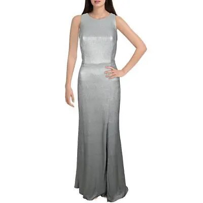 Женское серебряное вечернее платье Dessy Collection от Vivian Diamond 10 BHFO 7190