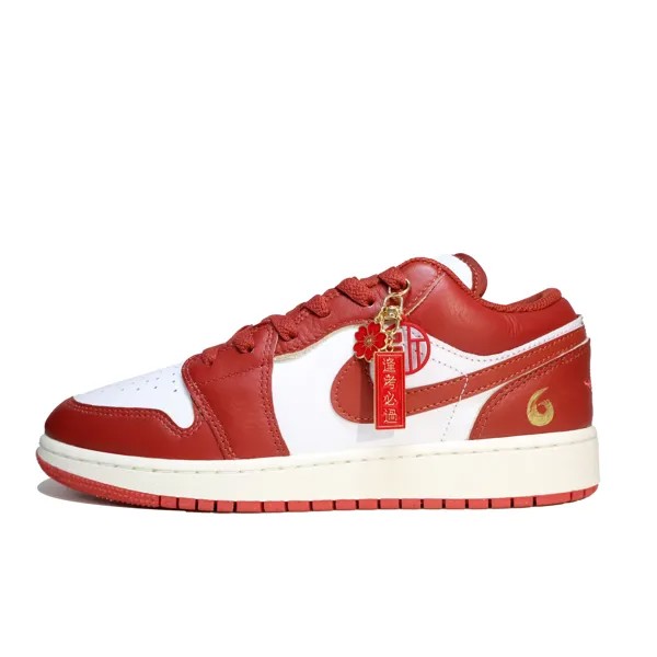 Кроссовки Air Jordan 1 Vintage Basketball Shoes Men Low-top Gold, золотой