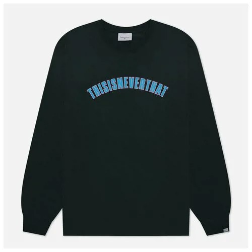 Лонгслив thisisneverthat, хлопок, размер S, зеленый