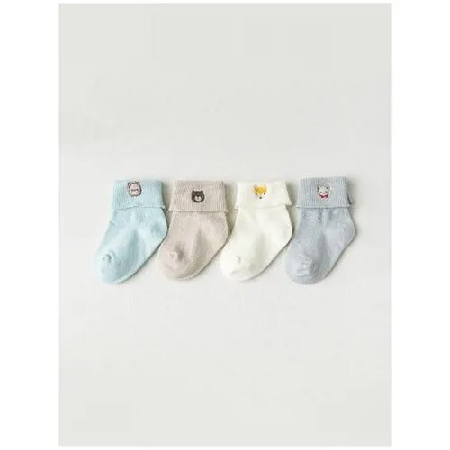 Набор детских носков «Животные», 4 пары18-20