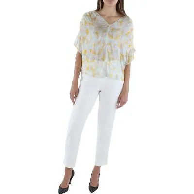 Женская шелковая блузка с рюшами Vince BHFO 5533