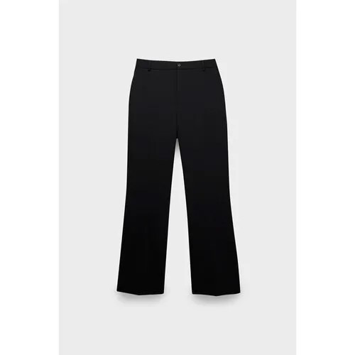 Брюки FRENKEN diamand bel cut trouser, размер 44, чёрный