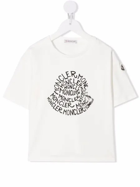 Moncler Enfant футболка с логотипом