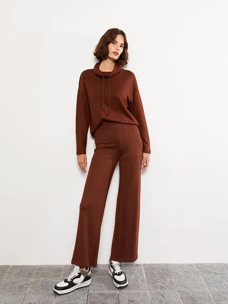 Женские прямые спортивные штаны с эластичной резинкой на талии LCW Casual