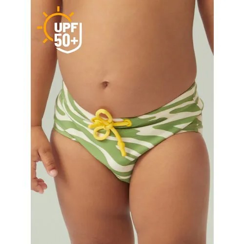 Плавки Happy Baby, размер 104-110, бежевый, зеленый