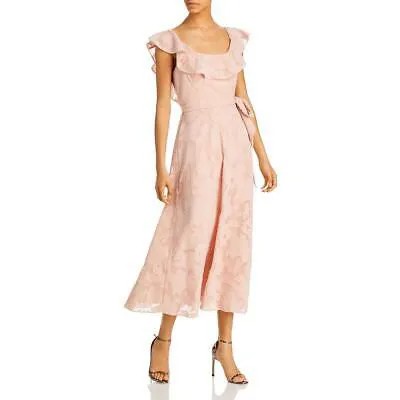 Женское розовое коктейльное и вечернее платье макси с открытыми плечами Aqua 4 BHFO 8157