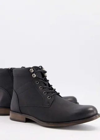 Черные массивные ботинки New Look-Черный