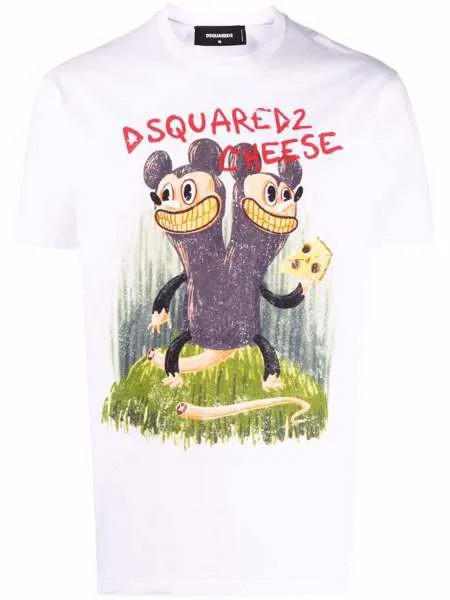 Dsquared2 футболка с графичным принтом