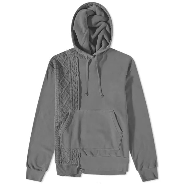 Толстовка John Elliott Cable Knit Reconstructed Hoody