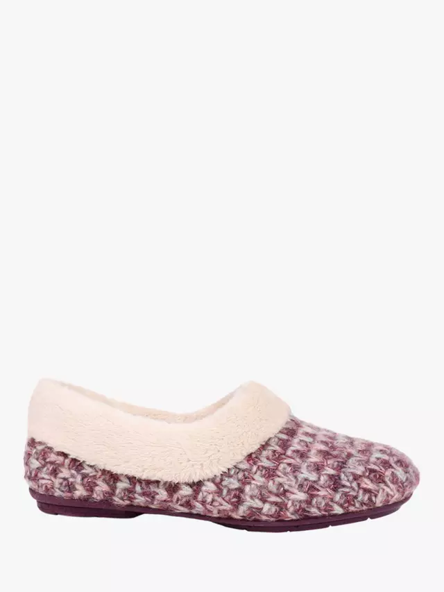 Тапочки Jones Bootmaker Cariana Faux Fur, фиолетовый