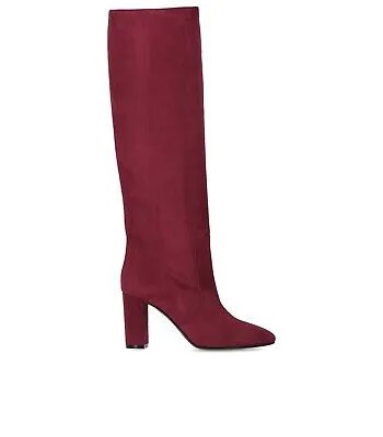 Женские красные замшевые сапоги на высоком каблуке Via Roma 15