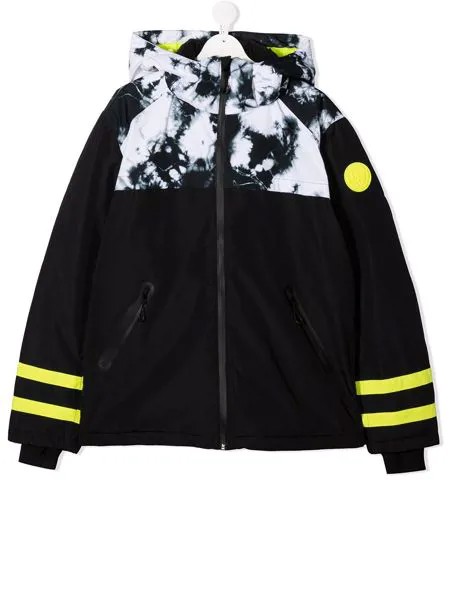 Diesel Kids пуховик с принтом тай-дай