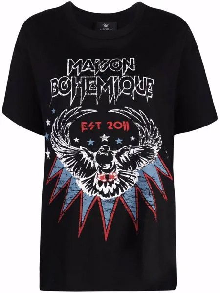 Maison Bohemique футболка с логотипом