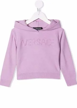 Versace Kids худи с вышитым логотипом