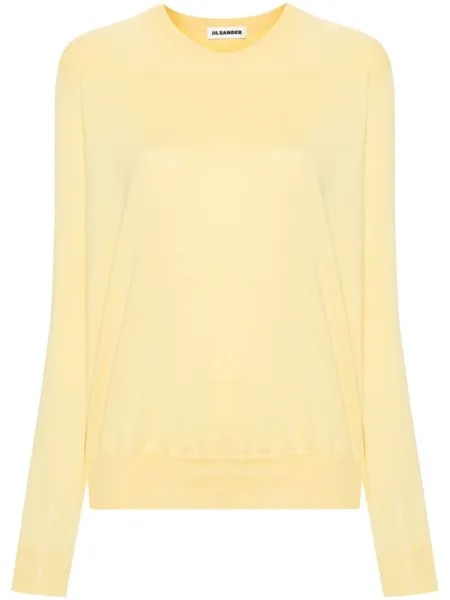 Jil Sander джемпер со вставками, желтый
