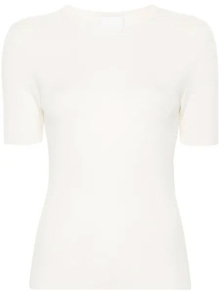 Allude шерстяная футболка, нейтральный цвет