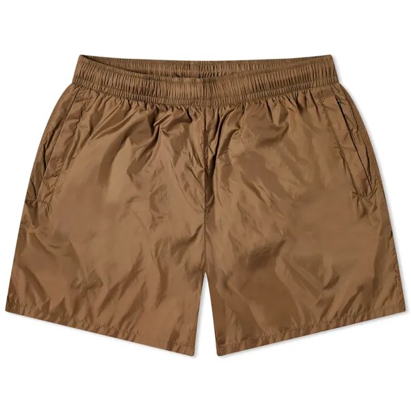 Шорты Our Legacy Drape Tech Trunks, цвет Olive