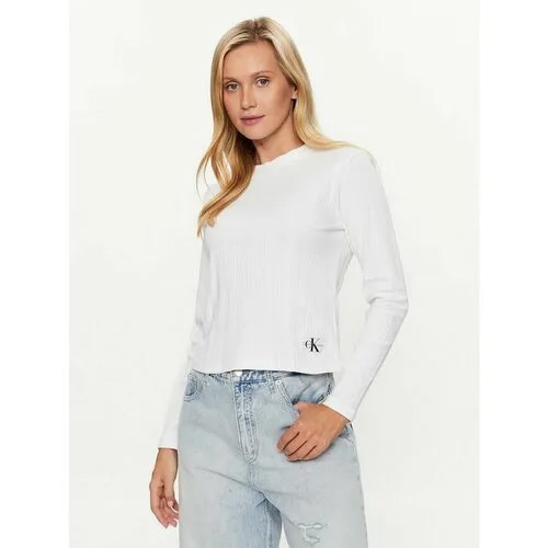 Лонгслив Calvin Klein Jeans, размер 3XL [INT], белый
