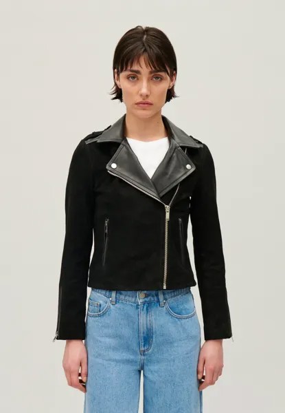 Кожаная куртка Claudie Pierlot, черный