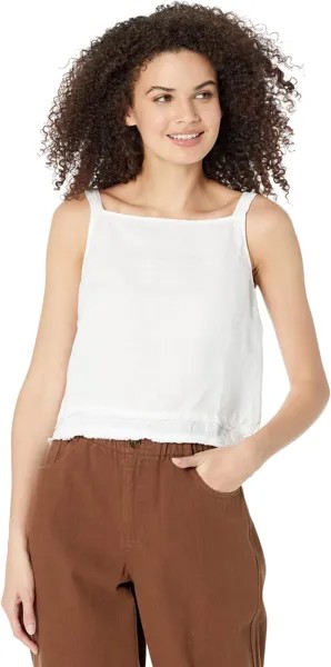 Топ bella dahl Fray Hem Tie Back Tank, белый