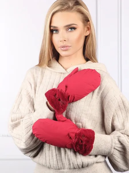 Варежки женские Pretty Mania ZW625 красные