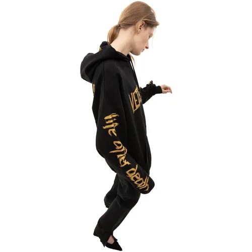 VETEMENTS Худи World tour С Золотыми Принтами XL