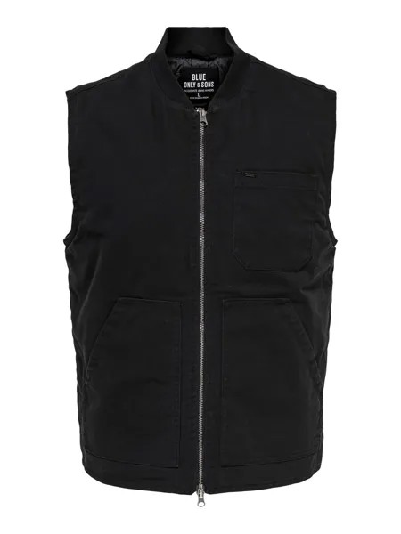 Жилет Only & Sons EARL, черный