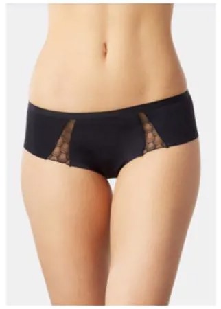 LUI et ELLE Трусы Invisible слипы низкой посадки бесшовные, размер 5 (XL), black