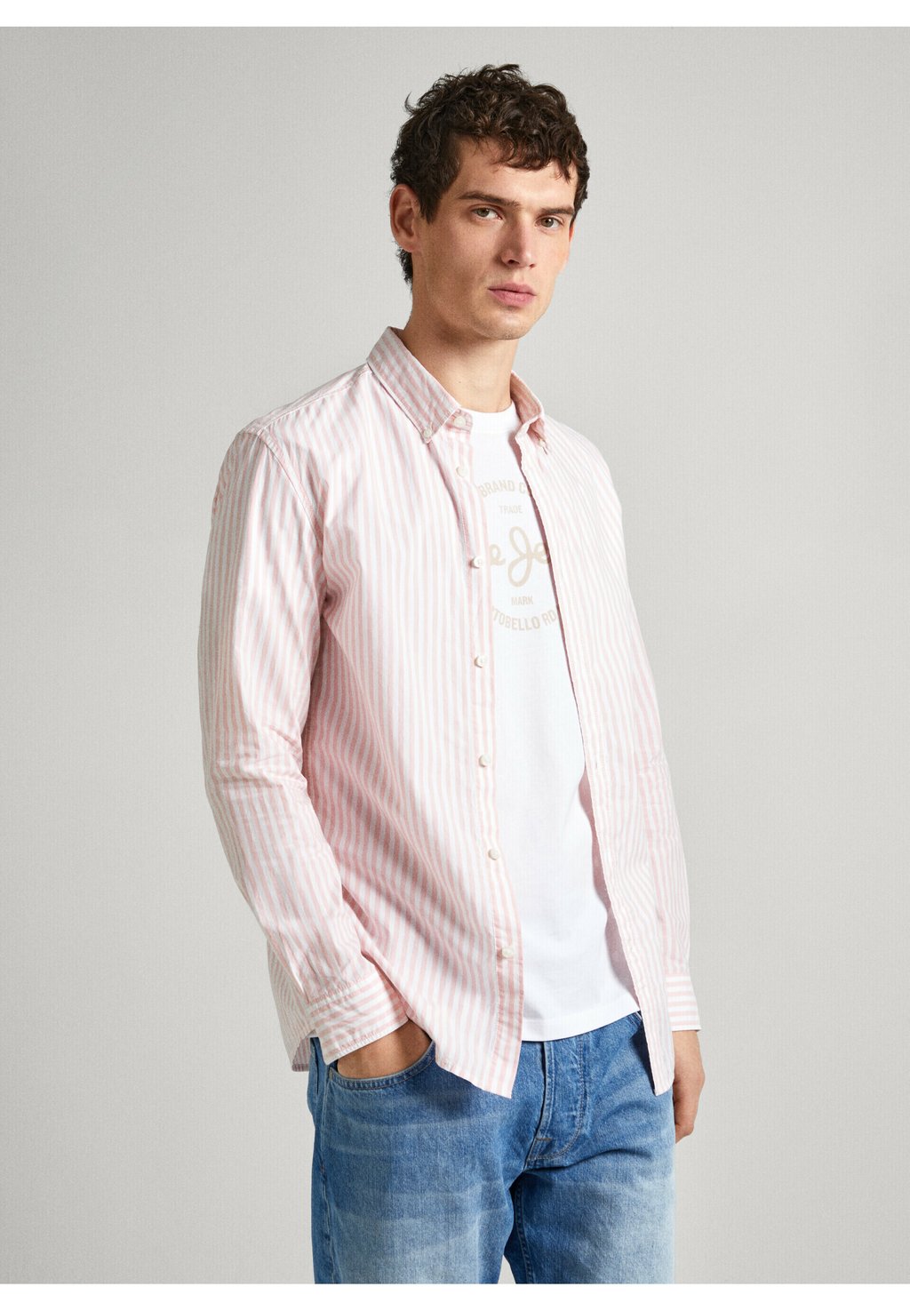 Рубашка Pepe Jeans, розовый