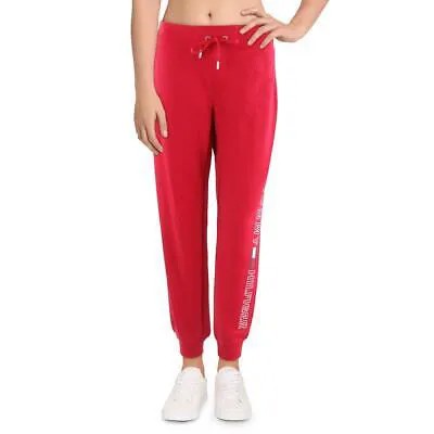 Tommy Hilfiger Sport Womens Heritage Красные брюки-джоггеры для фитнеса M BHFO 7131