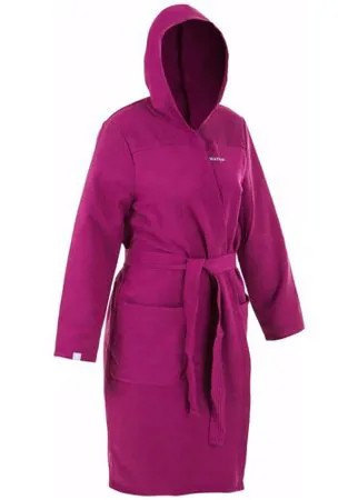 Халат купальный женский компактный из микрофибры розовый WATKO X Decathlon XS