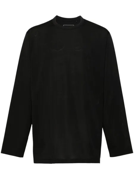 Y-3 футболка с длинными рукавами, черный