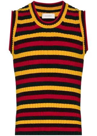 Wales Bonner Brixton striped knitted vest