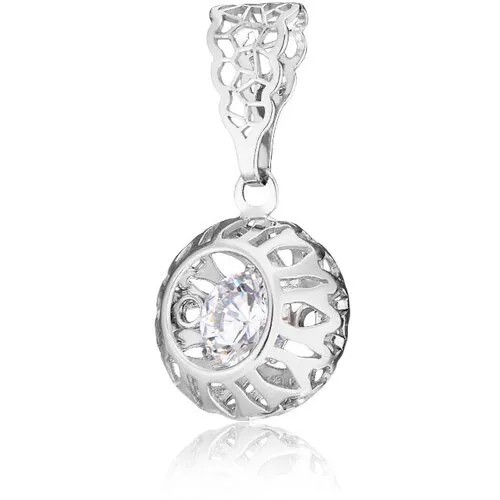 Подвеска Ювелир Карат, серебро, 925 проба, фианит