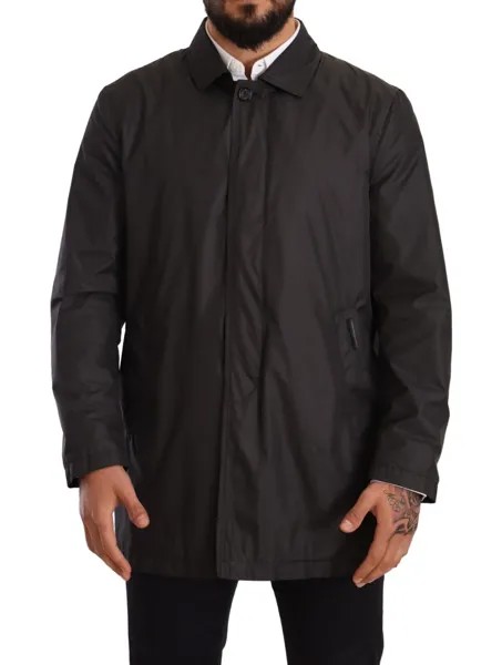 DOLCE - GABBANA Куртка-тренч Черный Мужской полиэстер IT46 /US36 / S Рекомендуемая розничная цена 1200 долларов США